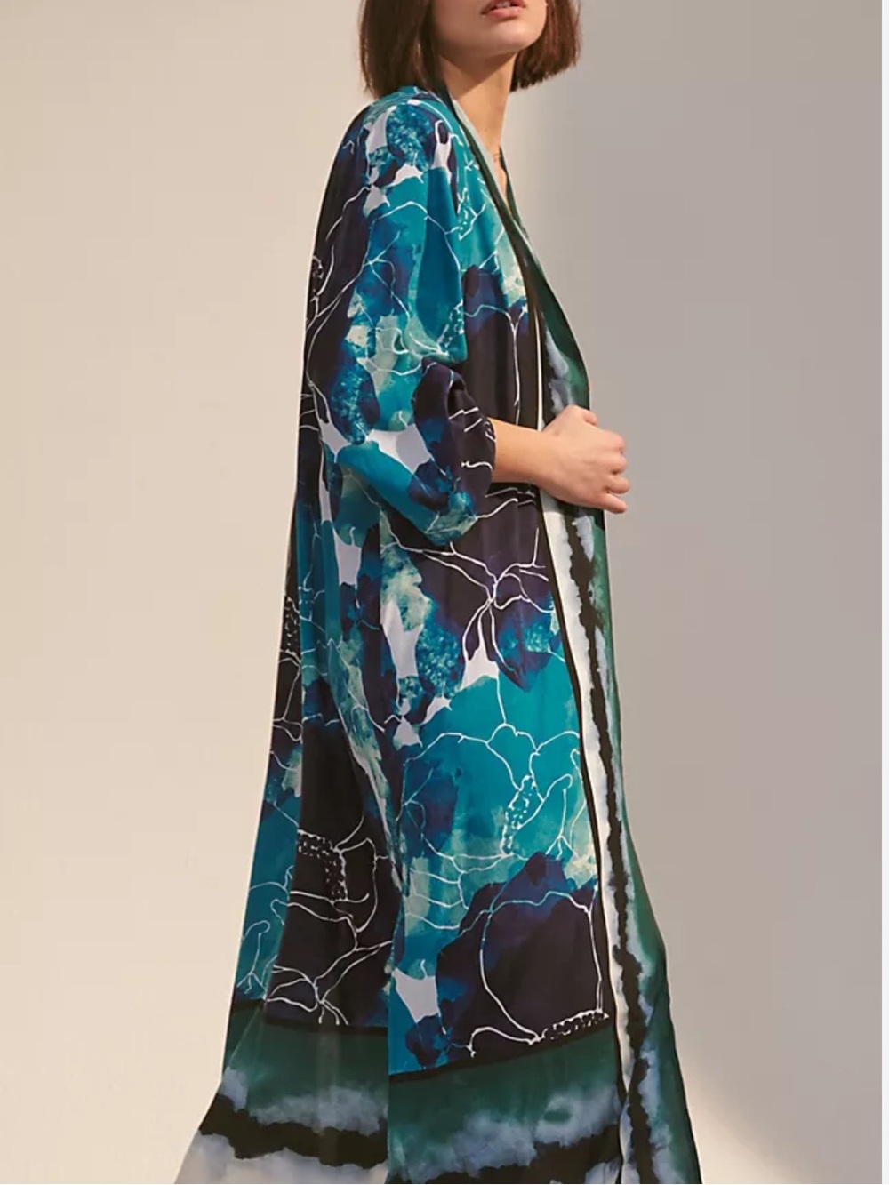 Anthropologie Rubina Floral Kimono NWOT